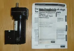 DAYTON 6Z916A DC GEARMOTOR - BLACK