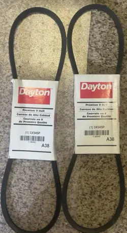 2 NEW DAYTON 3X545P V-BELT, A38