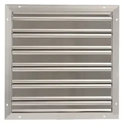 DAYTON 24 IN BACKDRAFT DAMPER / WALL SHUTTER, FRONT FLANGE 2FTW6