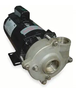 DAYTON 2ZWU2 STAINLESS STEEL 3/4 HP CENTRIFUGAL PUMP 115/230V 1 PHASE 72 GPM