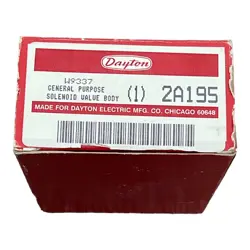 DAYTON GENERAL PURPOSE SOLENOID VALVE BODY MODEL 2A195