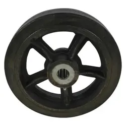 DAYTON MH2LRL401G WHEEL,10IN X 2.5IN MOLD-ON RUBBER