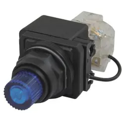 DAYTON 30G428 PILOTLIGHT,LED,120VAC/DC,30MM,PLASTIC,BL