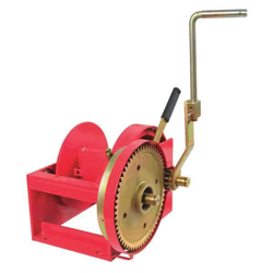 36WG06 DAYTON HAND WINCH: PULLING, 10,000 LB FIRST LAYER LOAD CAPACITY, 25:1/5:1