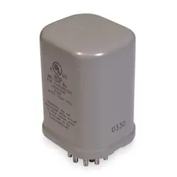 DAYTON 1EHA1 HERMETICALLY SEALED RELAY, 12V DC COIL VOLTS, OCTAL, 11 PIN, 3PDT