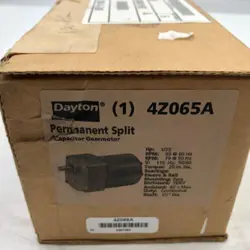 DAYTON 4Z065A - PERMANENT SPLIT CAPACITOR GEAR MOTOR - NEW