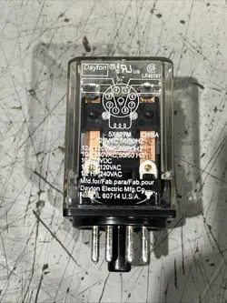 🔥DAYTON LR40787 TIME DALAY RELAY 5X827M 120VAC 50/60HZ, USED FREE SHIPPING🇺🇸