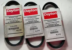 **DAYTON PREMIUM V-BELT 4L210-LOT OF 3** 50625 M0327 006
