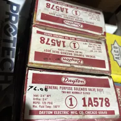 1A578 DAYTON SOLENOID VALVE BODY, 3/4