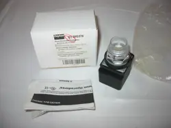 (2) DAYTON EXTENDED PUSH BUTTON CLEAR 30G370, 30 MM MOUNTING SIZE,LED,   QTY 2