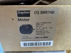 DAYTON FAN MOTOR 3M574D