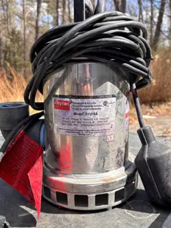 USED 3/4 HP DAYTON STAINLESS STEEL SUMP PUMP