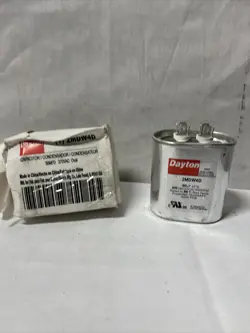 DAYTON MOTOR RUN CAPACITOR: OVAL, 370V AC, 30 MFD, 3 1/2 IN OVERALL HT