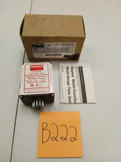 DAYTON SOLID STATE TIME DELAY RELAY 6A855 - ECS