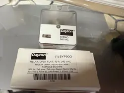DAYTON RELAY DPDT FLAT 10A 240 VAC  -NEW IN BOX