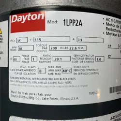 GEARMOTOR 60 RPM