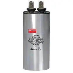 DAYTON MOTOR RUN CAPACITOR,22.5  MFD,3 5/8