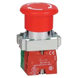 DAYTON EMERGNCYSTPPUSHBUTTN,NONILLM,RED,1NO/1NC 30G255 DAYTON 30G255 22 MM