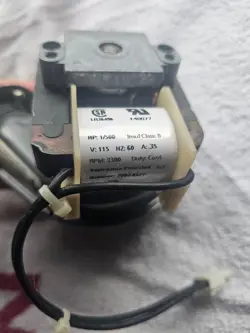 1/500 HP 3300 RPM CW  115V DAYTON ELECT VENT FAN MOTOR 7002-0127