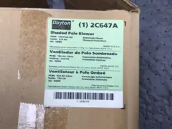 DAYTON 2C647A SHADED POLE BLOWER OFM 134 FREE AIR VOLTS 115 AC HZ 50/60