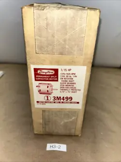 NEW UNOPENED DAYTON  MOTOR 3M499 1/15 HP | 1,625 RPM | 115V AC STUD MOUNTED