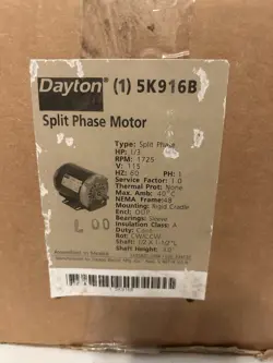 DAYTON 5K916B SPLIT PHASE MOTOR