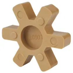 DAYTON JAW COUPLING INSERT,HYTREL 29HZ18 DAYTON 29HZ18 190735215418 TAN