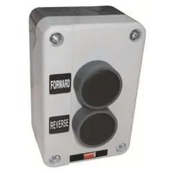 DAYTON CONTROLSTATION,2PUSHBUTTONS,BLK,2NO 32W268 DAYTON 32W268 22 MM