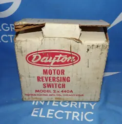 NIB DAYTON 2X440A MOTOR REVERSING SWITCH + 1 YEAR WARRANTY