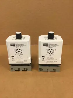 LOT OF 2 DAYTON 1EGC7 TIME DELAY RELAY 120V AC/DC WORKING FREE SHIPPING