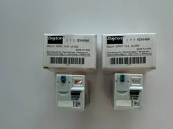 LOT OF 2 DAYTON 1EHH9A RELAY 12VDC 12A DPDT FLAT 8-PIN