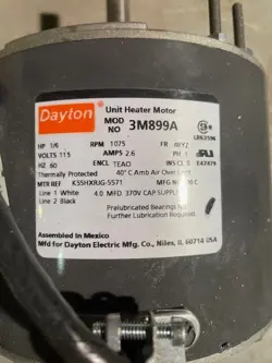UNIT HEATER BLOWER
