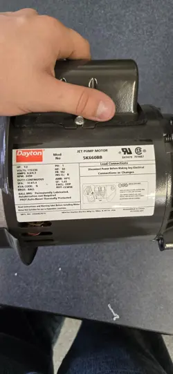 DAYTON JET PUMP MOTOR