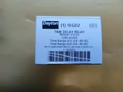 DAYTON 1EGD2 TIME DELAY RELAY 120VAC/DC 10A PLUG IN
