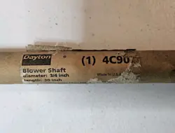 NEW DAYTON 4C907 STEEL BLOWER SHAFT 20