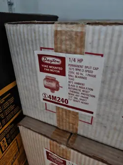 DAYTON 4M240 1/4HP 1075RPM 115/ 230V AC BELT DRIVE MOTOR