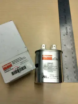 BRAND NEW DAYTON RUN CAPACITOR 2MDV1 2 MDV1 370V OVAL 2 MICROFARAD 2MFD