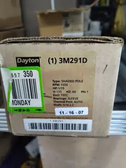 DAYTON 3M291D MOTOR 1/15 HP