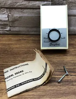 NOS - DAYTON LINE-VOLTAGE THERMOSTAT  2E340