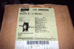 DAYTON 4M020  ROOM AIR CONDITIONER MOTOR,1/8 H 1075 ,RPM , 208-230 V , 48YZ FR