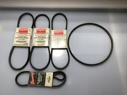 (3) DAYTON 3L280 V-BELTS , (1) BROWNING 3L280 V-BELT , (1) BESTORQ 3L280 V-BELT