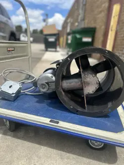 DAYTON 12” TUBEAXIAL FAN WITH INDUSTRIAL MOTOR