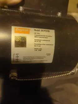 DAYTON FAN MOTOR 2LY97B