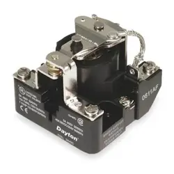 DAYTON 5Z542 OPEN POWER RELAY, SURFACE MOUNTED, SPDT, 120V AC, 5 PINS, 1 POLES