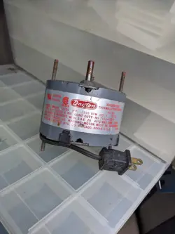 DAYTON 3M660 HVAC MOTOR 1/100 HP 1550 RPM SHADED POLE HVAC