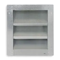 DAYTON 2FTV5 LOUVER,ADJ W/ 28 TO 46 IN,GALV STEEL