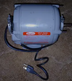 DAYTON SPLIT PHASE A.C. MOTOR, MODEL 5K559B, USED