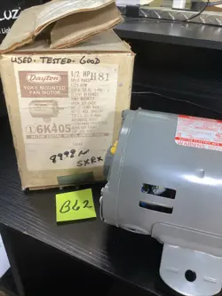 DAYTON YOKE MOUNTED FAN MOTOR 6K405B  1/2 HP 1725 RPM 115 W 8.3 A 60 HZ