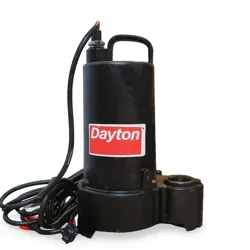 DAYTON 4HU71 1/2 HP SUBMERSIBLE EFFLUENT PUMP TESTED WORKS
