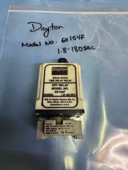 6X154F #1 DAYTON RELAY TIMER 120V 180SEC - USED